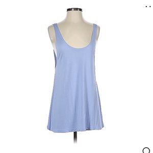 ASOS light blue slouchy low cut tank top